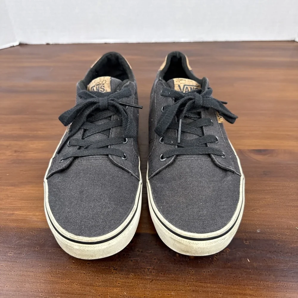 Men's Vans Bishop Low-Top Charcoal Shoes Gum Sole Size 9‎
